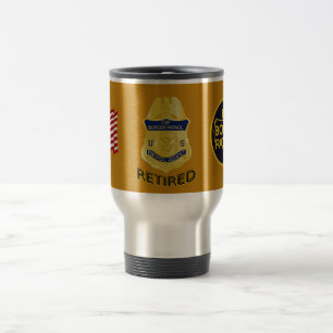 Caneca Térmica Agente de Patrulha de Carteira Aposentado Mug