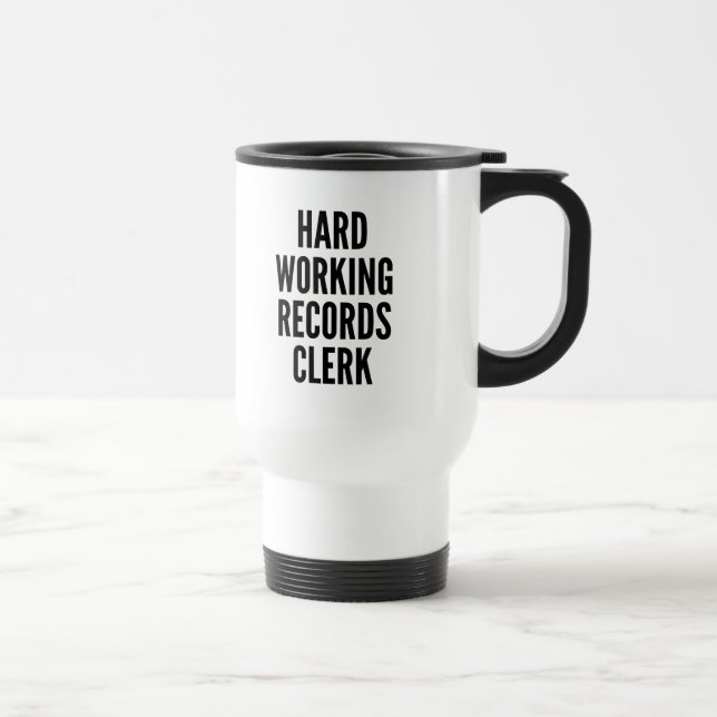Caneca Térmica Agente de Registros de Trabalho do duro (Direita)