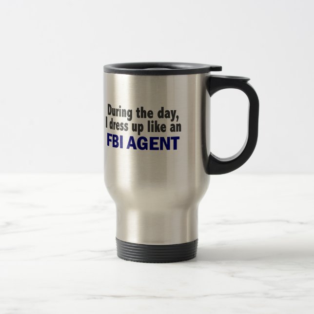 Caneca Térmica Agente do FBI durante o dia (Direita)
