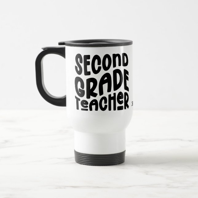 Caneca Térmica Agradecimento ao Professor do Segundo Ano  (Esquerda)