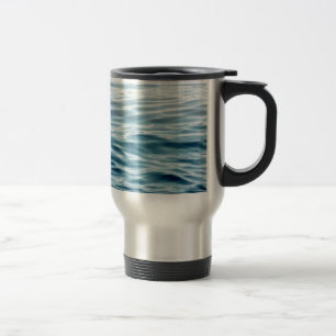 Caneca Térmica Água azul ondulada