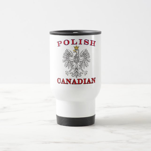 Caneca Térmica Águia Branca Polonesa Canadiana (Centro)
