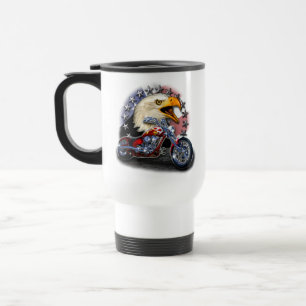 Caneca Térmica Águia de Moto Patriótica