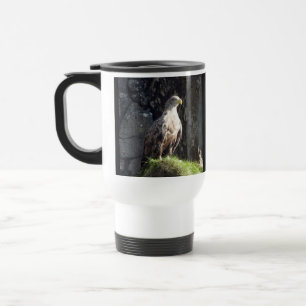 Caneca Térmica Águia Majestosa de Cauda Branca Penhasco Rochoso V