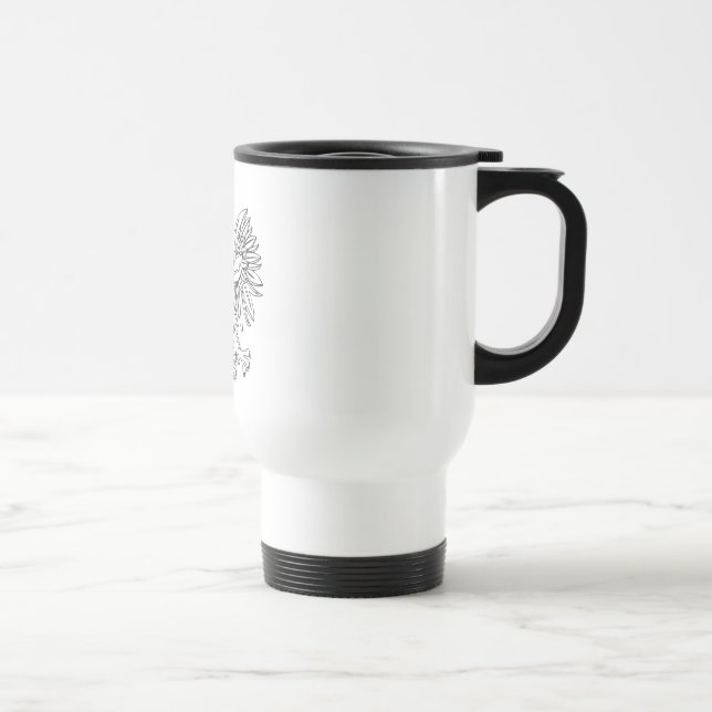 Caneca Térmica Águia Polonesa com Dourada Coroa (Direita)