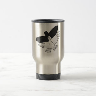 Caneca Térmica Águia Silhueta Mão
