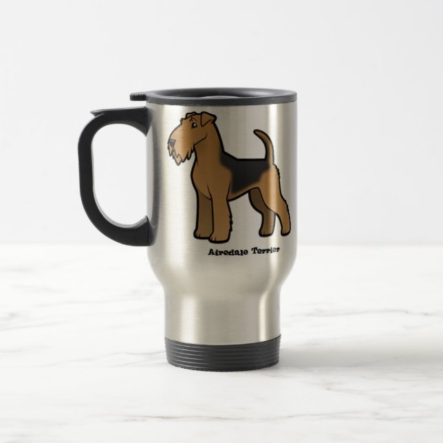 Caneca Térmica airedale terrier (Esquerda)