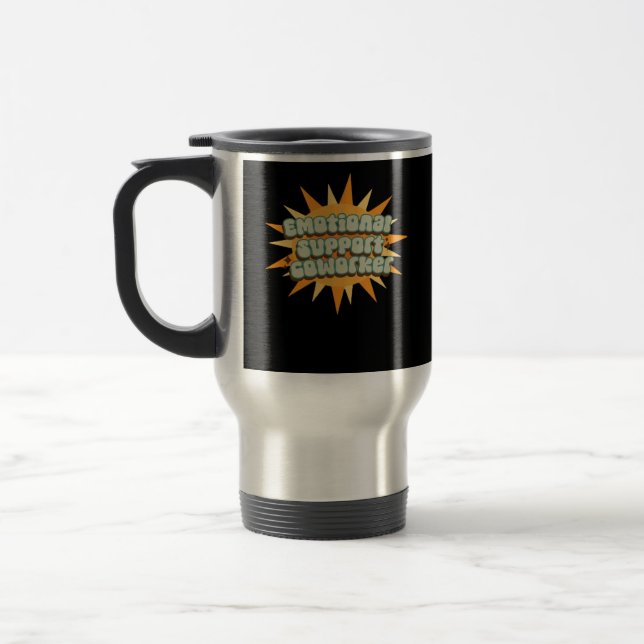 Caneca Térmica Ajuda emocional Colega Clássica Enchimento Engraça (Esquerda)
