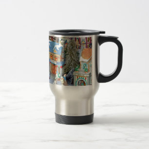 Caneca Térmica aldeia de natal miniatura
