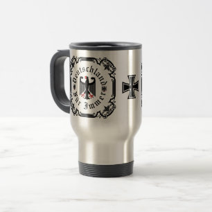 Caneca Térmica Alemanha/Deutschland Para Sempre/águia negra/cruz