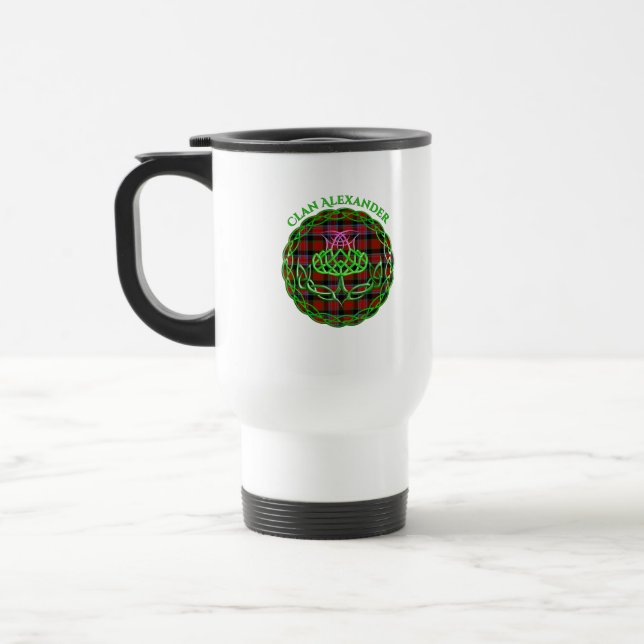 Caneca Térmica Alexander Scottish Tartan Celtic Thistle (Esquerda)