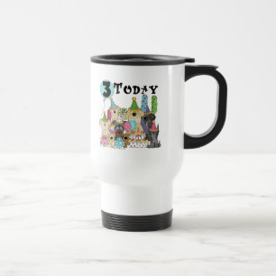 Caneca Térmica Alfinetes aniversário de 3 anos Bash Camisetas e p
