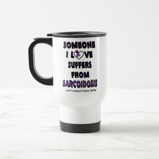 Caneca Térmica Alguém Que Eu Adoro Sarcoidose. (Esquerda)