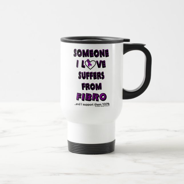 Caneca Térmica Alguém Que Eu Amo... Fibro (Direita)