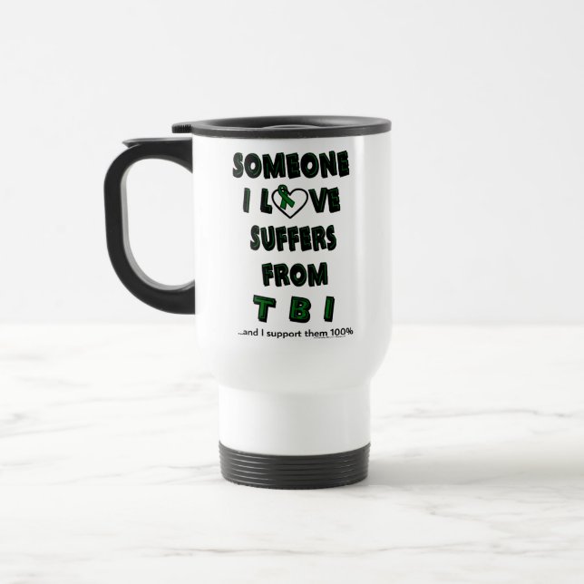 Caneca Térmica Alguém Que Eu Amo... TBI (Esquerda)