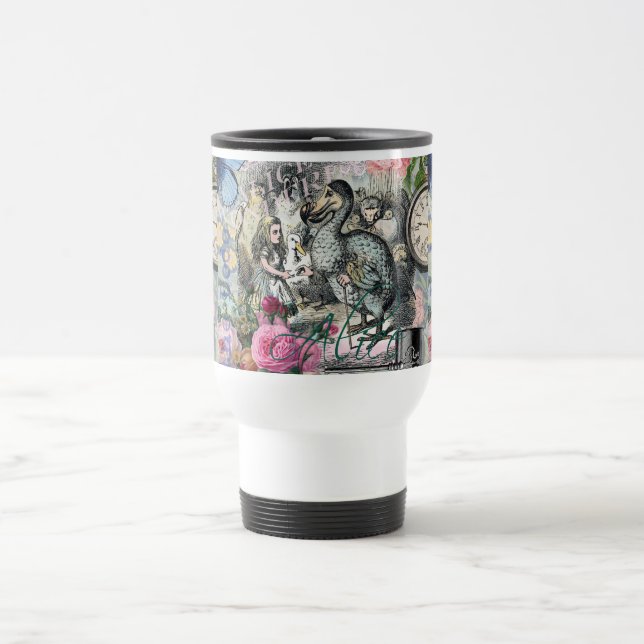 Caneca Térmica Alice no País das Maravilhas Trabalho de arte (Centro)