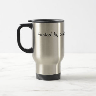 Caneca Térmica Alimentado com cafeína e sarcasmo