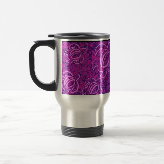 Caneca Térmica Alinhe um Honu cor-de-rosa (Esquerda)