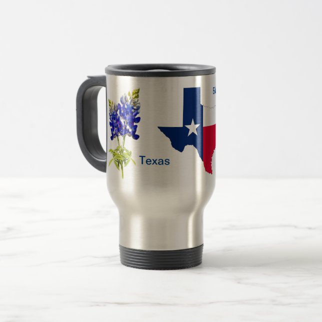 Caneca Térmica All Things Texas Viagem ao trabalho Mug (Frente Esquerda)