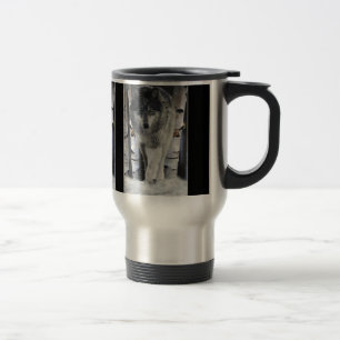 Caneca Térmica Alpha Male CINZA MADEIRA WOLF Wildlife Mugs