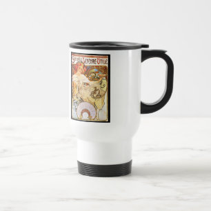 Caneca Térmica Alphonse Mucha Biscuits Lefevre-Utile