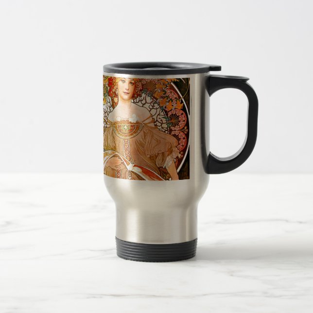 Caneca Térmica Alphonse Mucha Dreaming (Reverie) (Direita)