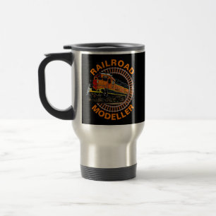 Caneca Térmica Alteração do texto Modelador de Estrada de Ferro