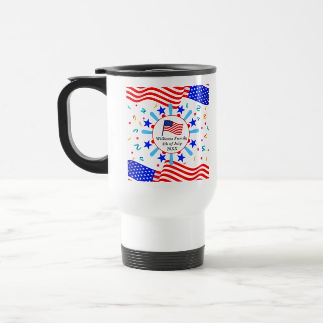 Caneca Térmica Alterar qualquer texto do Dia Nacional de Independ (Esquerda)
