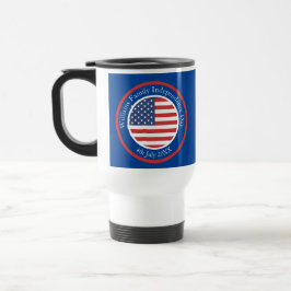 Caneca Térmica Alterar qualquer texto EUA Sinalizar Independência