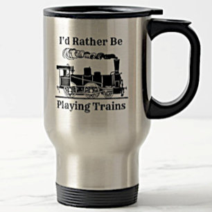 Caneca Térmica Alterar Texto Eu Preferencialmente Jogando Comboio