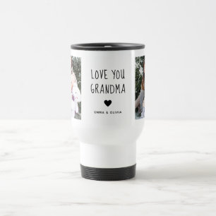 Caneca Térmica Ama Sua Avó   Duas Fotografias Personalizadas