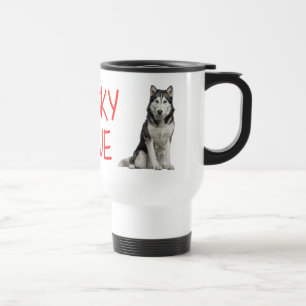 Caneca Térmica Amante de Cachorro Husky Siberiano Fofo
