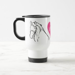Caneca Térmica Amante de Cavalos Fofo Equestre Country Cowgirl Fa