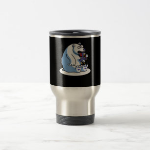 Caneca Térmica Amante de os animais Engraçado do Sorvete Pinguim