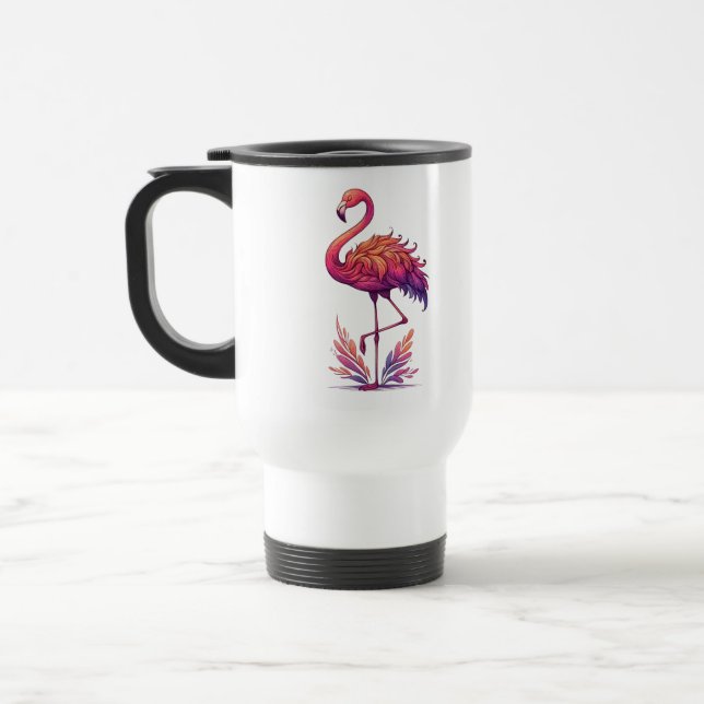 Caneca Térmica Amante Flamingo Morphing Grande (Esquerda)