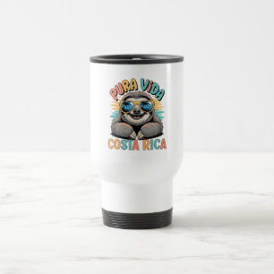 Caneca Térmica Amantes da Preguiça Pura Vida Costa Rica Relaxado