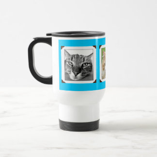 Caneca Térmica Amantes de Gatos de Fotos Pet Favoritas