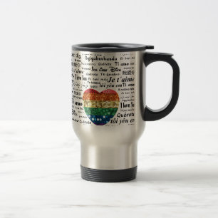 Caneca Térmica Amar línguas estrangeiras