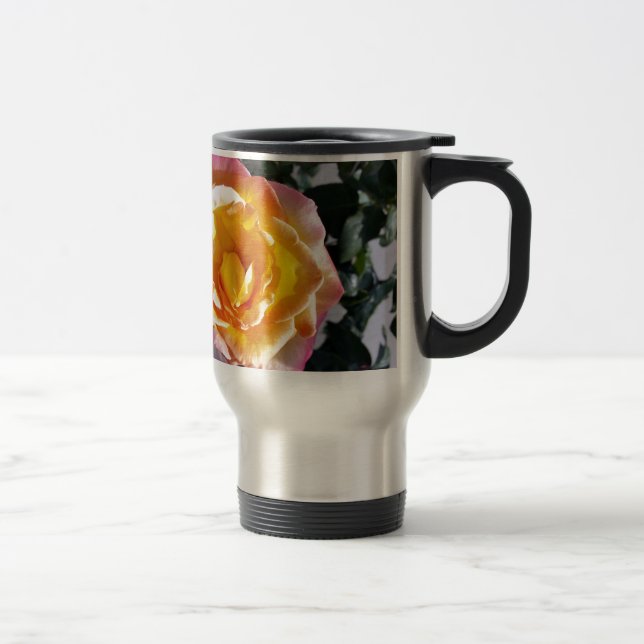 Caneca Térmica amarelo e rosa (Direita)