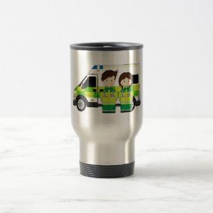Caneca Térmica Ambulância dos desenhos animados e EMT