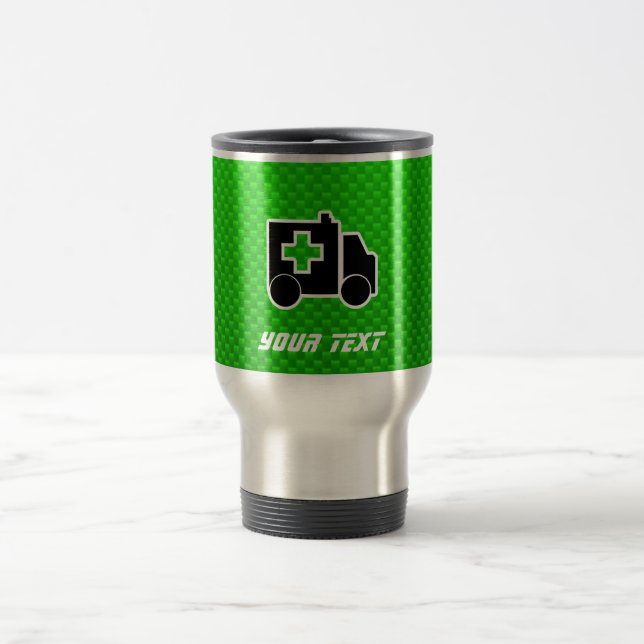 Caneca Térmica Ambulância; Verde (Centro)