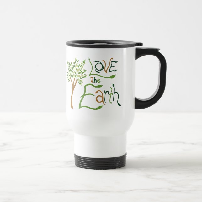 Caneca Térmica Ame o copo reusável da terra (Direita)