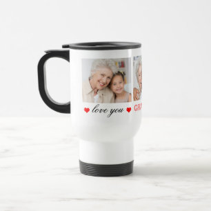 Caneca Térmica Ame-Te Avó/Nana/Outras 3 Fotografias Personalizada