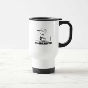 Caneca Térmica Amendoins   Charlie Brown Jogando Bola