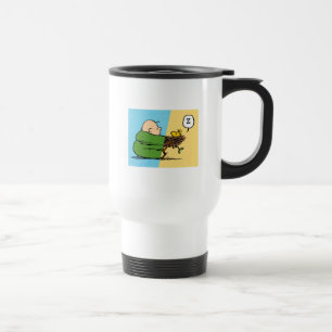 Caneca Térmica Amendoins   Charlie Brown & Woodstock Half & Half