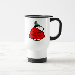 Caneca Térmica Amendoins   Jaqueta Snoopy Red Puffer
