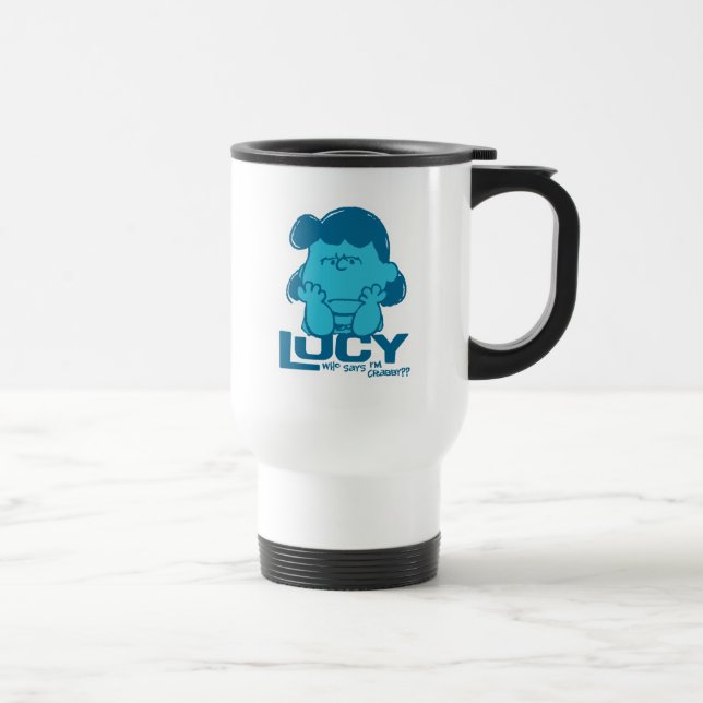 Caneca Térmica Amendoins Lucy Quem diz que sou Crabby? (Direita)