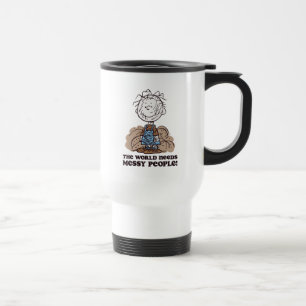 Caneca Térmica Amendoins   Pigrem O Mundo Precisa De Pessoas Mens