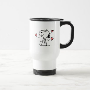 Caneca Térmica Amendoins   Snoopy Hearts