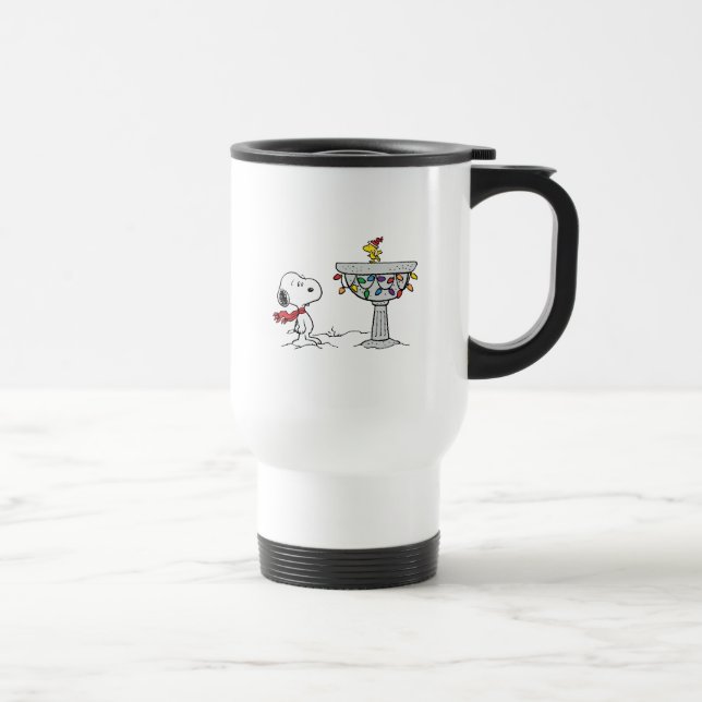 Caneca Térmica Amendoins | Snoopy & Woodstock congelado (Direita)